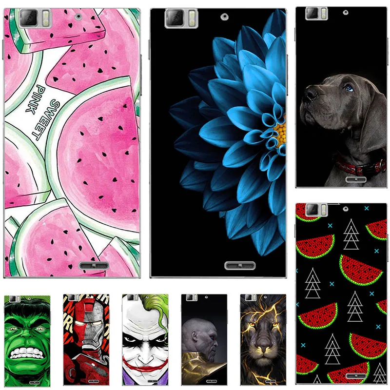 

Lovely Fashion Styles Newest Cool Phone Cover Case For Lenovo K900 k 900 5.5 Fundas Coque flower animals design Back Cover Capa