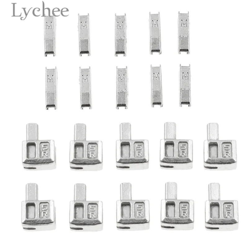 Lychee Life 10 комплектов металлическая застежка молния для ремонта с открытым концом