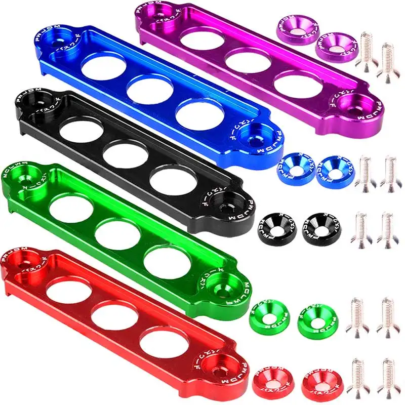 Car Racing font b Battery b font Tie Down Hold Bracket Lock Anodized for JDM Honda