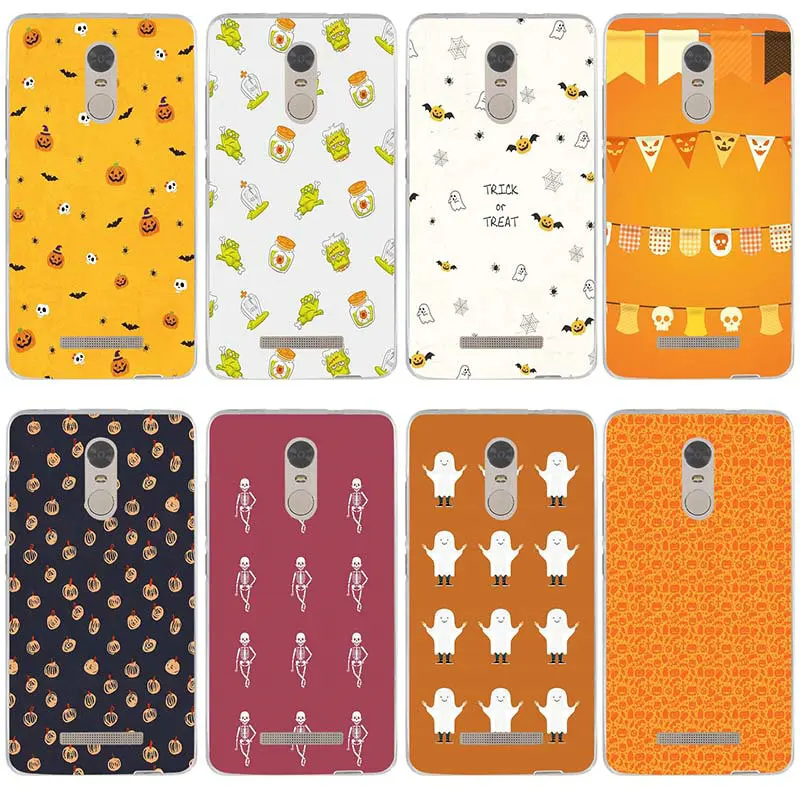 

Soft TPU Phone Cases for Xiaomi Redmi Mi Note 2 3 3S 4X 4A 5 6 5 5S 5A 6 8 A1 Pro Plus Halloween Trick Or Treat Pumpkin Bat