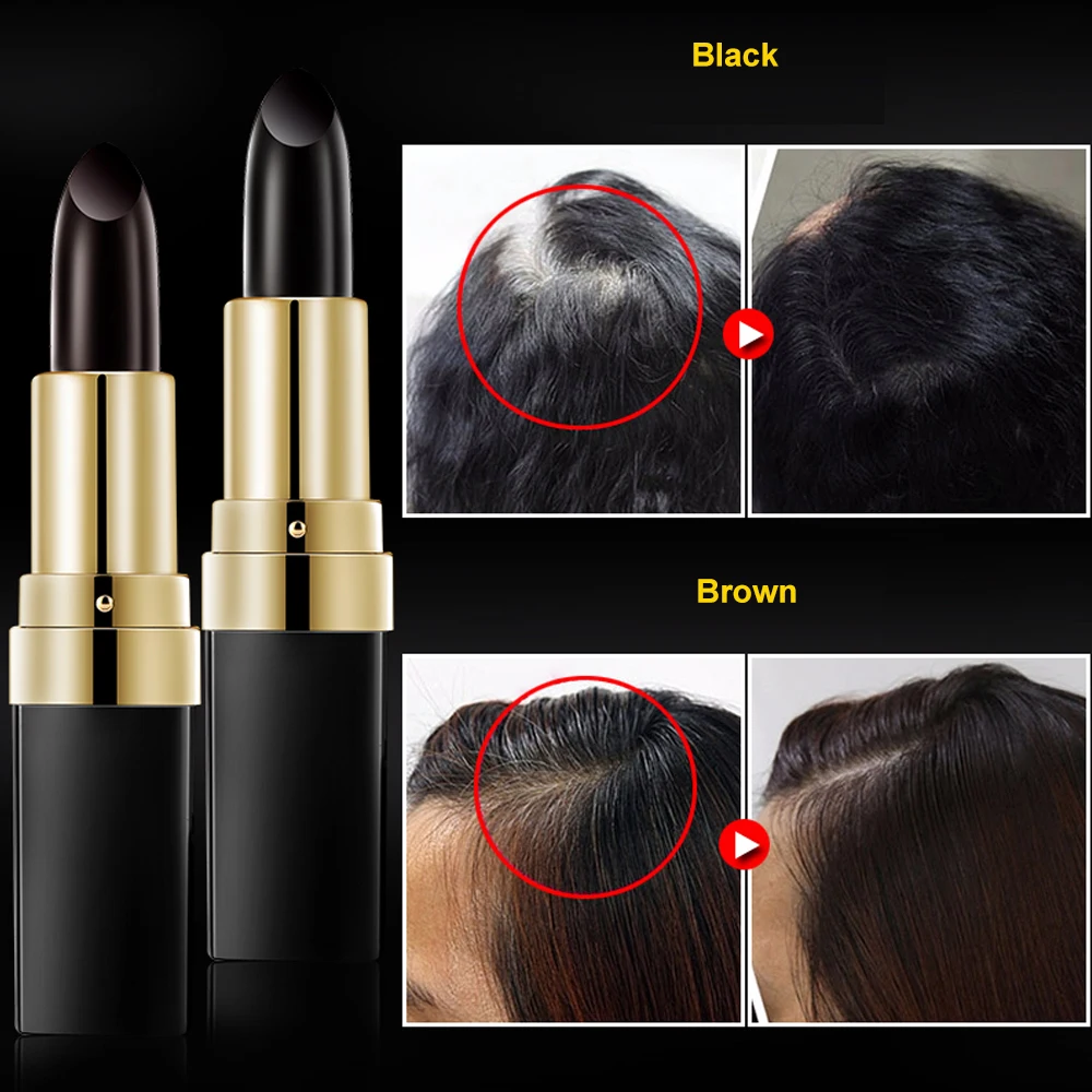 

Fast One-Time Hair Color Pen Hair dye Instant Gray Root Coverage Hair Color Modify Stick Temporary Cover Up White Hair Tools