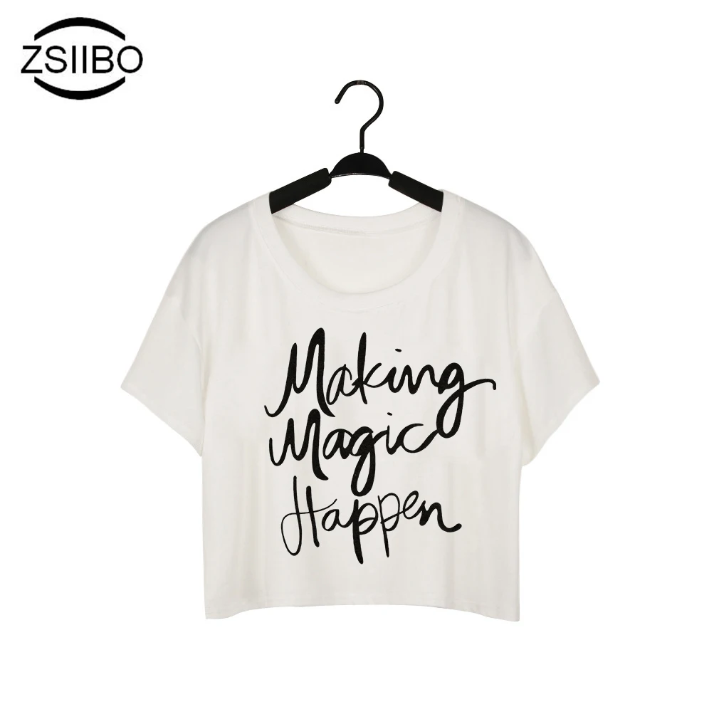 

ZSIIBO DIY233 Women Fashion Casual O Neck Short Sleeve Printed Ladies T-shirt Hamburg Chips Best Friends Sexy Tops