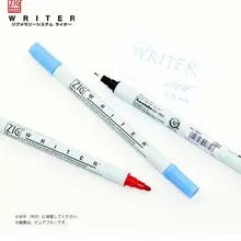 Зиг маркеры Kuretake акварельные кисти ручка MS-6600 двойной наконечник писатель на водной основе Япония