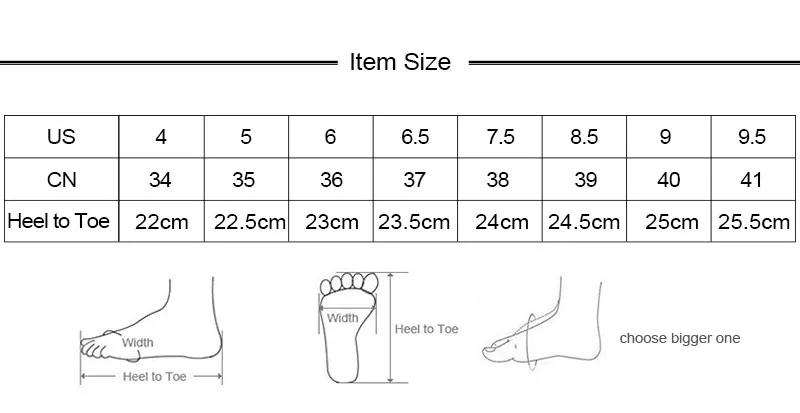 new size info