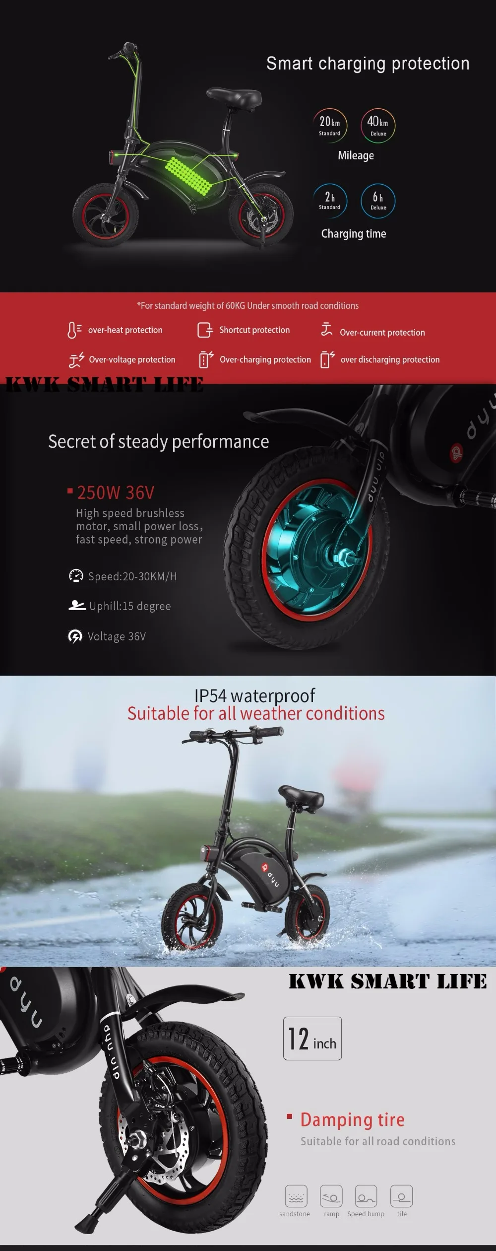 Perfect 2017 DYU D1 Electric Foldable Bike Standard Type 5 Perfect 2017 DYU D1 Electric Foldable Bike Standard Type 5
