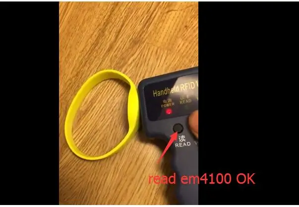1 RFID Браслет Классический 125 кГц EM4100/TK4100 Polsband браслет Id-kaart часы силиконовый браслет карты контроля доступа