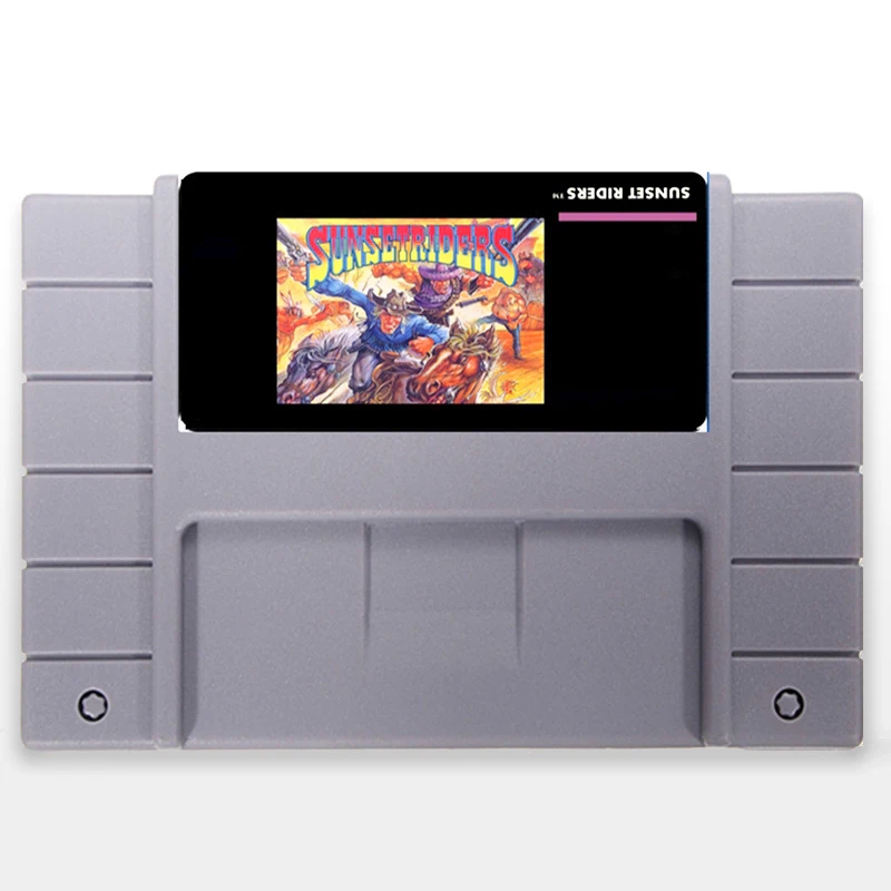 

Sunset Riders USA Version 16 bit Big 46 pins Gray Game Card For NTSC Game Player