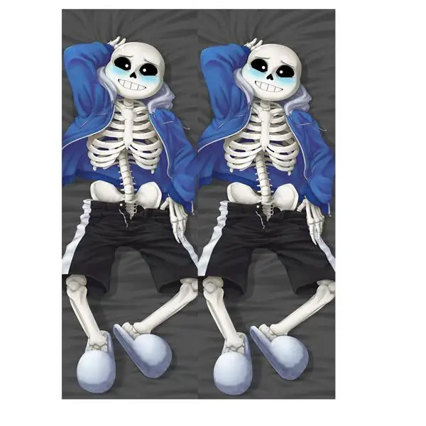 Мужская японская игра-Аниме Undertale Sans Skeleton Boy Throw Otaku Dakimakura подарки постельные принадлежности длинная подушка для объятий чехол 150x50 см