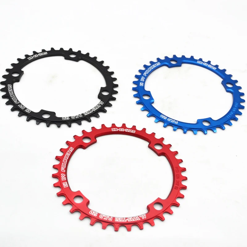 FOURIERS 120BCD جولة شكل ضيق واسعة Chainring 36 طن/38 طن/40 طن/42 طن/48 طن MTB دراجة Chainwheel الدراجة Crankset دراجة أجزاء