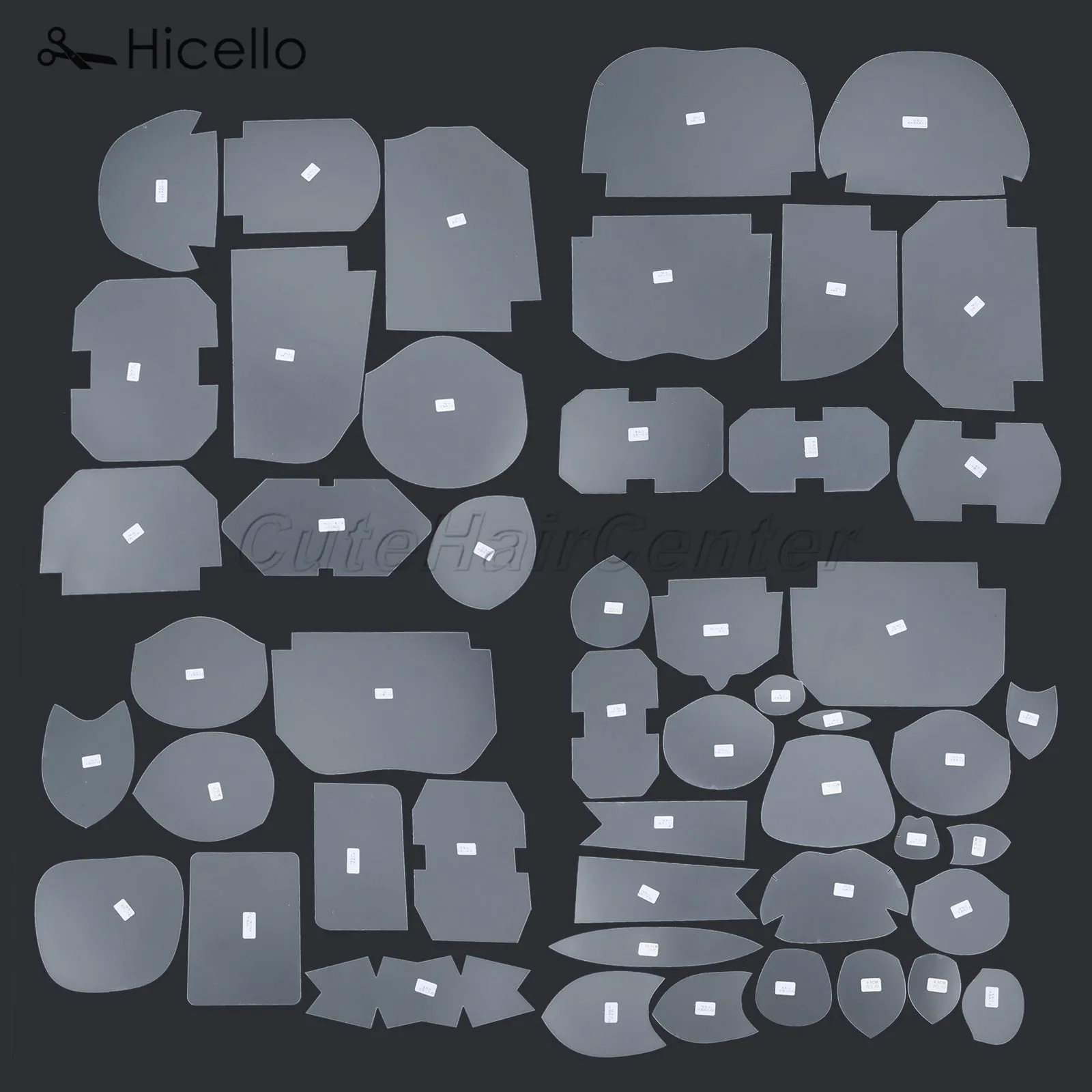 

39pcs/set Plastic Patchwork Templates Design Pattern Semi-transparent DIY fabric Clear reusable Drawing Stipple Tool Hicello