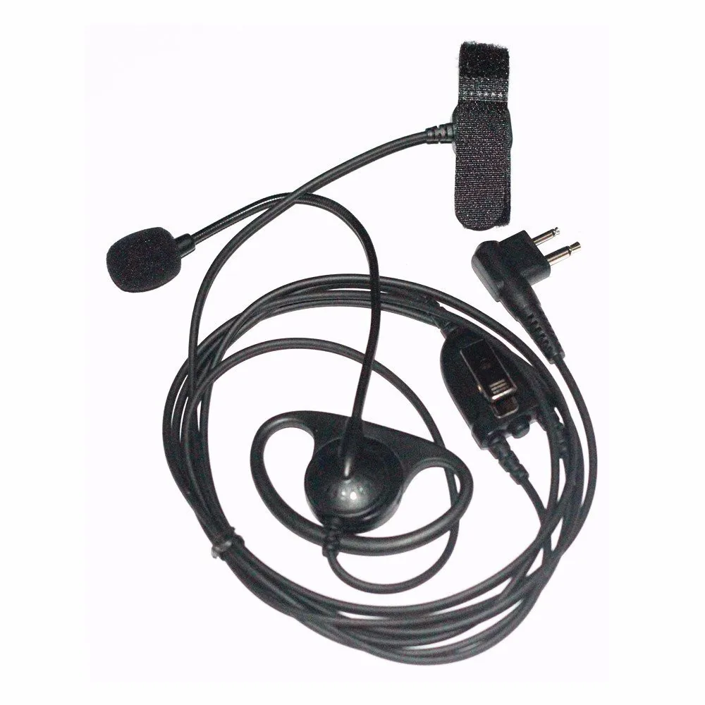 2PIN BOOM Mic PTT Headset for MOTOROLA RADIO GP68 GP88