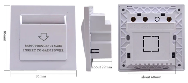 Interruttore A Chiave Magnetico Per Hotel | Tensione 170V-250V | Scheda Sensore Risparmio Energetico