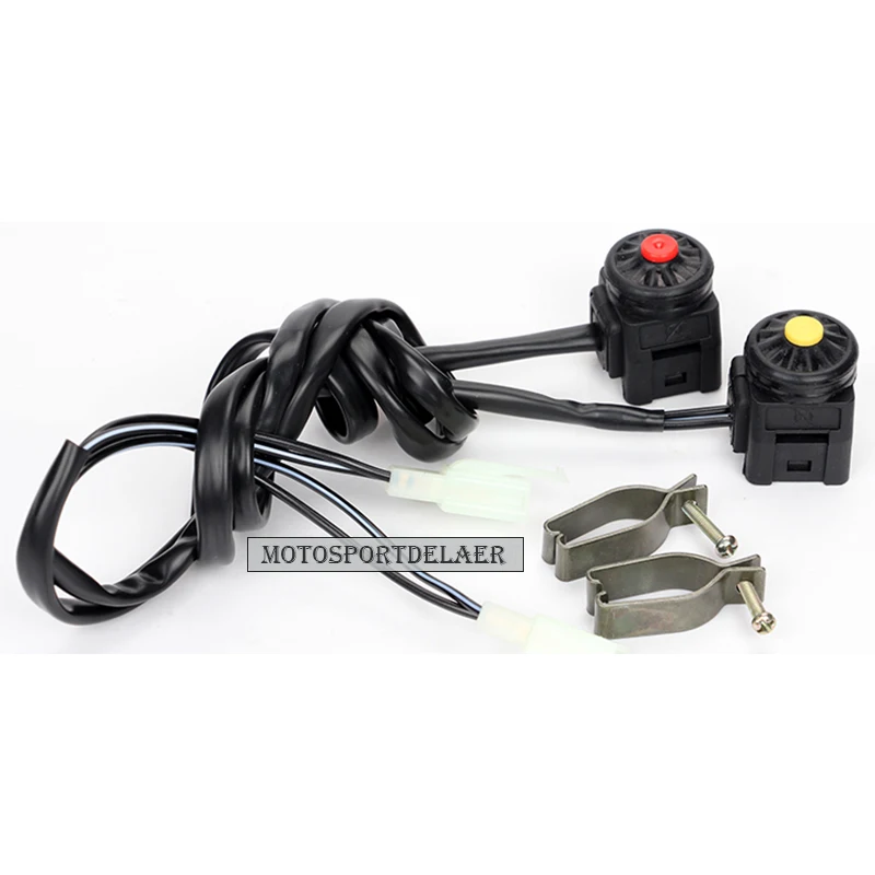 

1PCS Red/ Yellow Button Ignition Starter Switch for Chinese Pit Pro Trail Pit Dirt Bike ATV