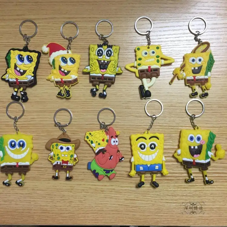 

Spongebob Patrick Star PVC Parts & Accessories pendant ornament decoration unisex bag chain ring key chain key chainsgifts