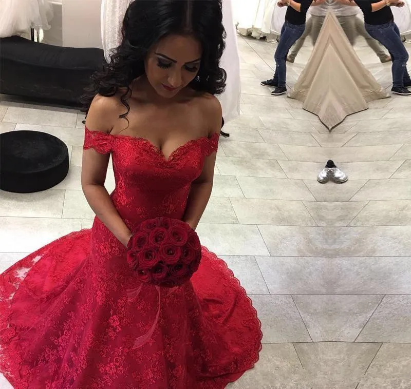 Robe de soiree сексуальное кружевное вечернее платье русалки с открытыми плечами 2019 Abendkleider популярное платье на шнуровке сзади для выпускного