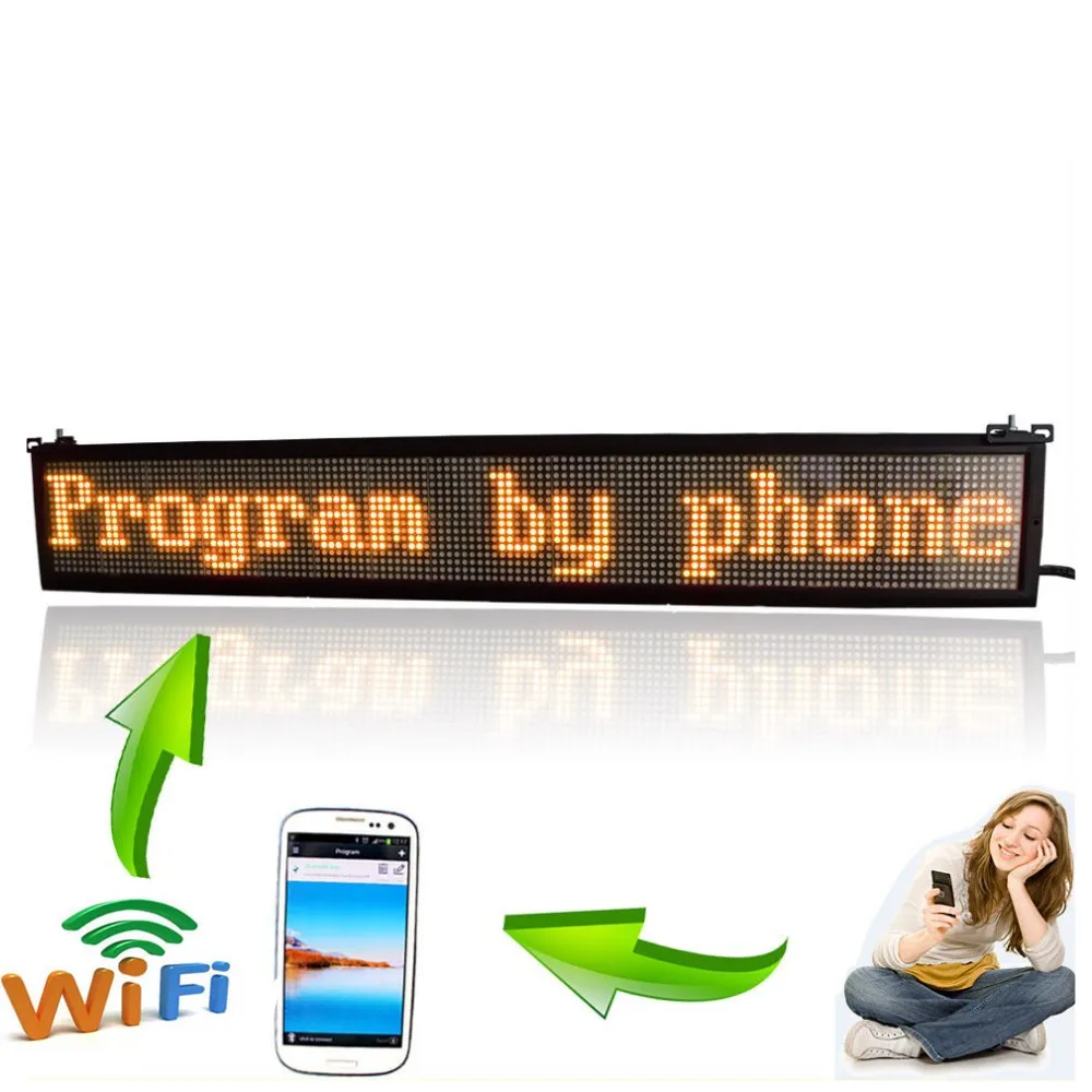 125 см 12 В 24 110 220 популярный программируемый светодиодный знак с Wi Fi для Австралии