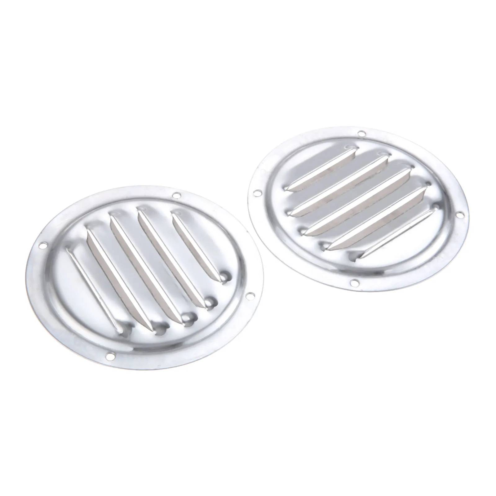

2 Pcs 4in/100mm Marine Stainless Steel Round Louvered Air Vent Grill Cover Louver Ventilation Ventilator Grille Cover Boat Yacht