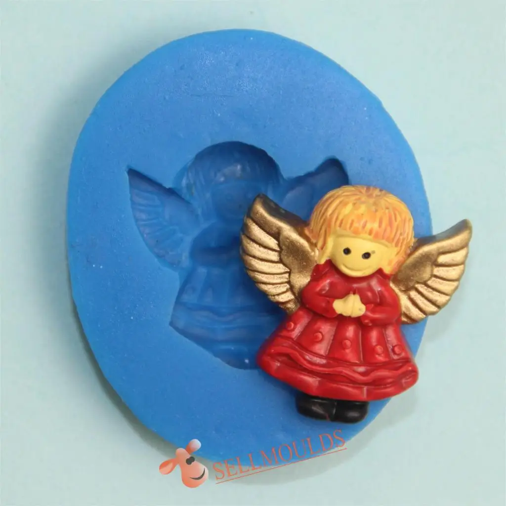 

F1010 Baby Angel shape Silicone 3D Mold fondant Cake Decorating mould tools
