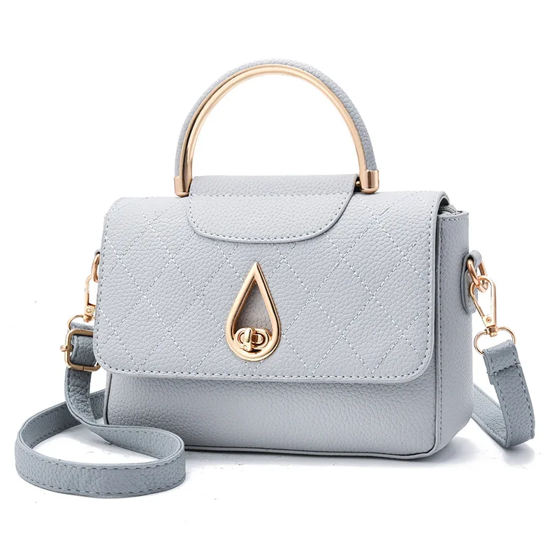 

Leisure spring and summer new handbags small square hand bag Water drop design shoulder crossbody bags for women 2018