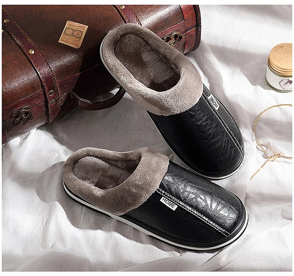 

Slippers women indoor waterproof home slippers winter slippers women anti dirty plush shoes ladies non-slip big size