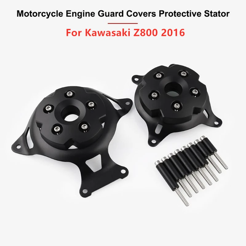 

Motorcycle Engine Cover Anti-Drop Cover Engine Protection Block for 2016 Kawasaki Z800
