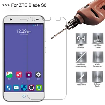 

9H 2.5D 0.26mm Tempered Glass Protector For ZTE Blade S6 Screen Toughened Protective Film Cover For ZTE Blade S6