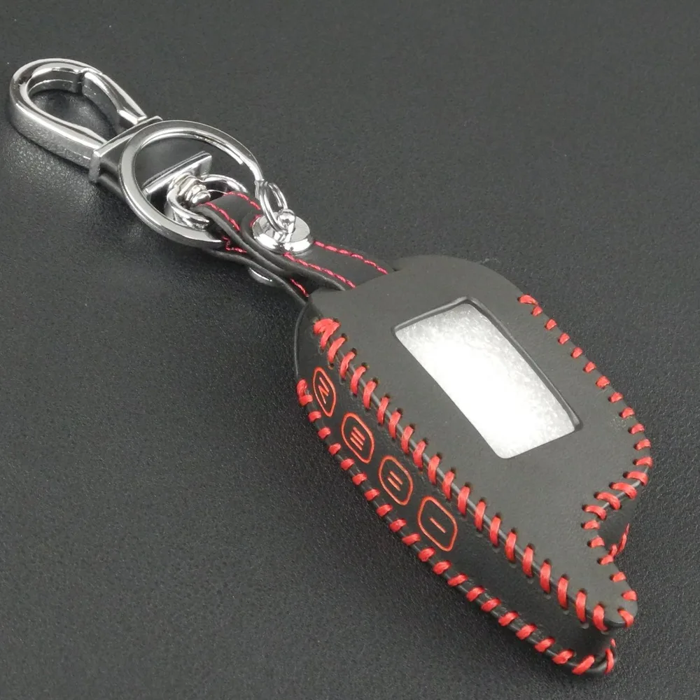 Дистанционный 4 кнопочный ключ автомобиля Чехол Кожаный Брелок чехол для ЖК