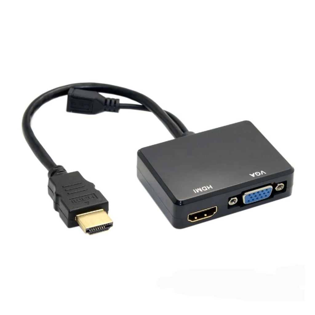 Maikou HDMI к VGA/HDMI конвертер многоэкранный дисплей с аудио HD перфоратор