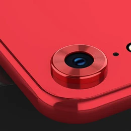 SIANCS Роскошный Металлический объектив для iphone XR защитное кольцо камера защита круг объектив пленка протектор чехол кольцо бампер - Цвет: red