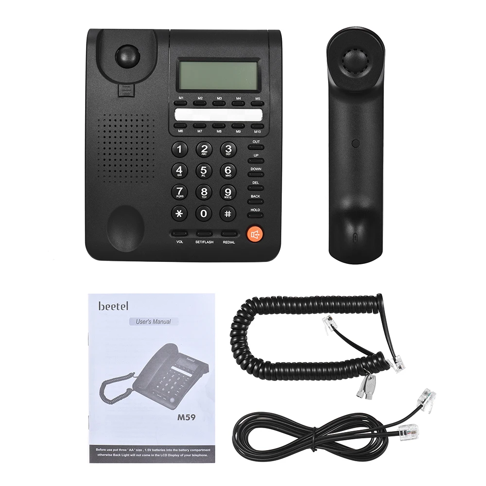 Настольный телефон с проводом стационарный телефон ЖК-дисплей для дома домашний колл-центр офис компания отель мобильный телефон связь