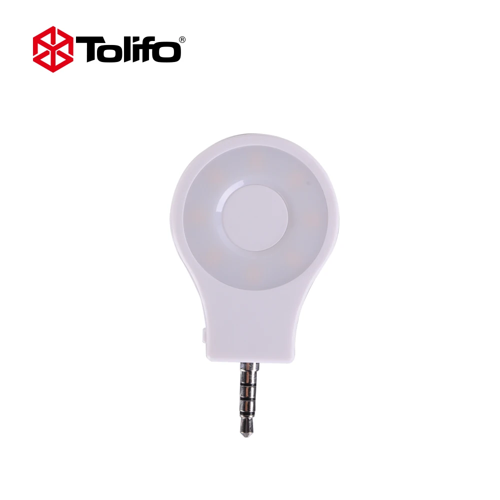 Tolifo HF0801 белый цвет селфи кольцо свет перезаряжаемые карманный прожектор для iPhone