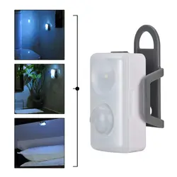 Функциональный разделяемый светодиодный ночник датчик движения с крепежный крючок Магнитная всасывающая лампа для дома шкафы Туалет