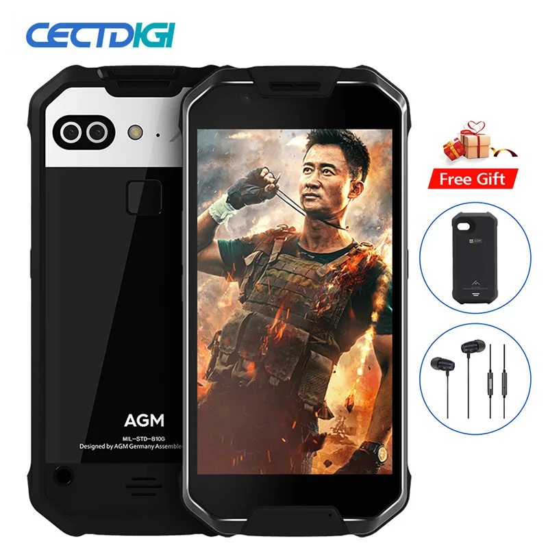 AGM X2 IP68 Waterproof Mobile Phone 5.5" 6GB RAM 64G/128GB ROM