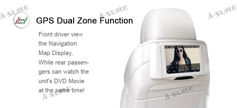 Excellent A-Sure 7" Car Auto Radio GPS Player DVD Navigation For Ford Mondeo Focus Galaxy S-Max C-Max Kuga Rear USB Port & Dual DAB+ 14