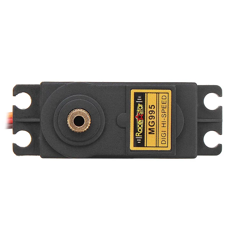 2 шт. Racerstar MG995 13 кг металлическая передача большой крутящий момент Аналоговый сервопривод для 1:8 1:10 RC автомобиль робот Вертолет Самолет запасные части