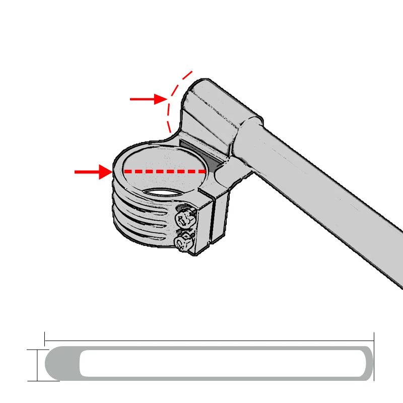 Универсальный Гоночный Регулируемый ЧПУ 31/33/35/36/37/38/39/41/43/50/51/54/55 мм клип на Ons вилка Руль Ручка Бар для кафе гонщик
