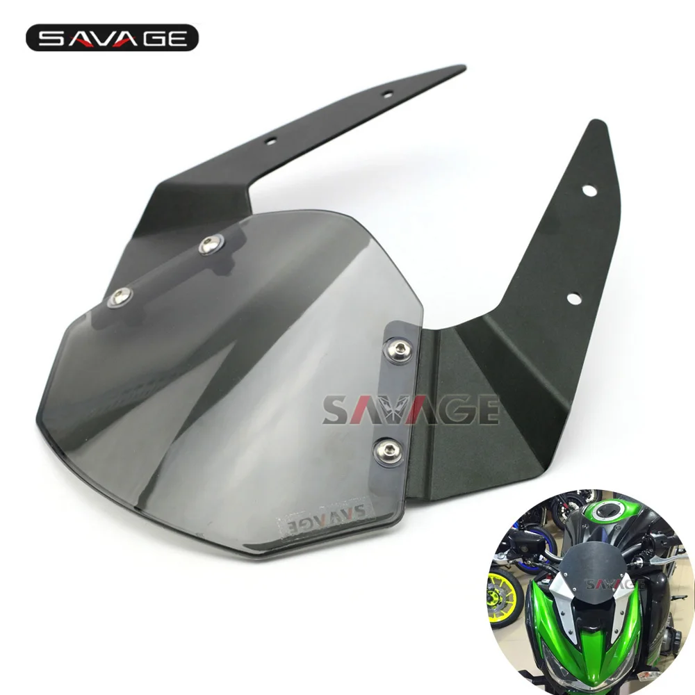 

For KAWASAKI Z800 2013-2016 Windshield Windscreen Pare-brise Smoke Motorcycle Accessories