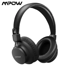 Mpow H1 Bluetooth наушники беспроводные наушники со встроенным микрофоном над ухом наушники проводной/беспроводной режим для ПК стол iOS Android