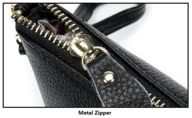 MJ Women Genuine Leather Shoulder Bag Female Real Leather Messenger Bag Crossbody Handbag Clutch Purse Ladies Casual Bags (36)