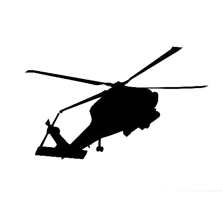 Blackhawk Helicopter Silhouette Vinyl Car Stickers Decals Airplane Car Styling Decal Removable Ta022 Car Stickers Aliexpress