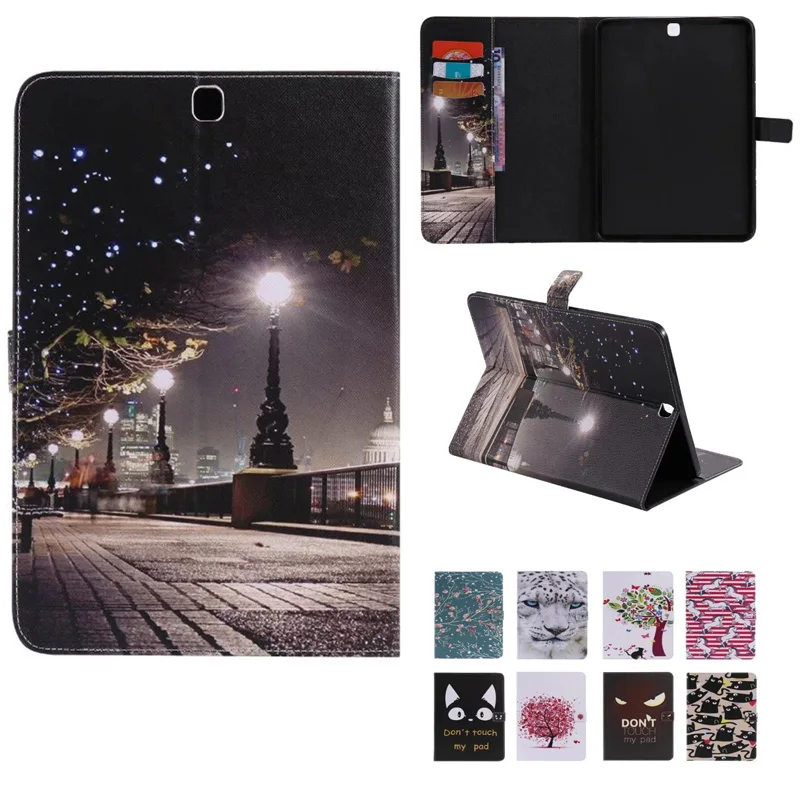 Чехлы для Samsung Galaxy Tab S2 9 7 T810 T815 SM-T810 чехол планшета дюймов + держатель карт |