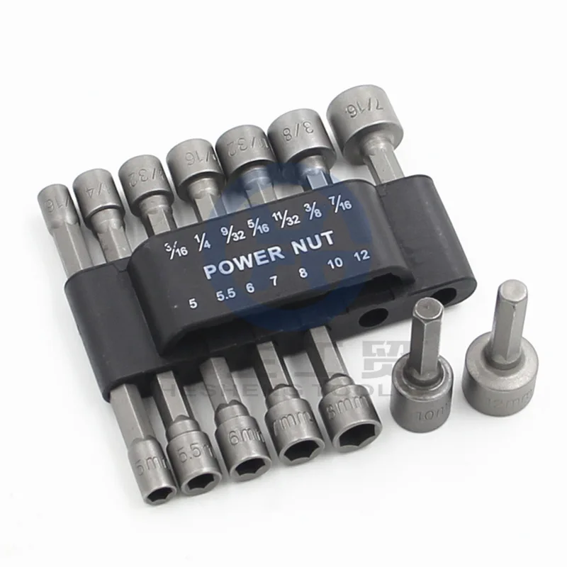 14pcs Hexagonal Power Socket Wrench Hexagonal Handle Screw Sleeve