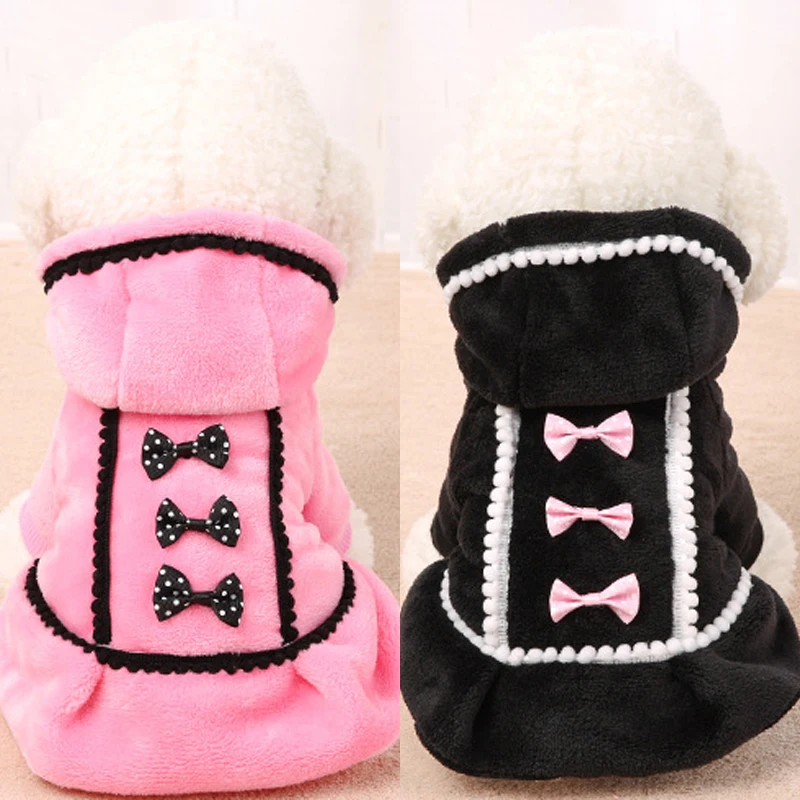 

Winter Warm Dog Hoodie Sweet Pets Cat Coat Jacket Puppy Outfit Pet Clothes for Small Dogs Chihuahua French Bulldog Pugs Clothing