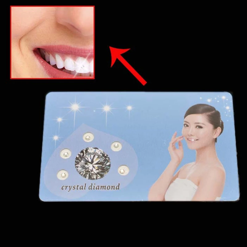 

5pcs/set Hot Sale Dental Top Grade Crystal Tooth Stones Teeth Whitening Teeth Decoration Jewels Tooth Crystal Diamond Random