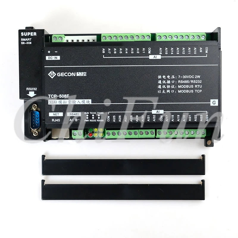 

32AI Analog quantity 0-20mA 0-10VADC acquisition Ethernet IO module RS485 RS232 Modbus TCP UDP protocol