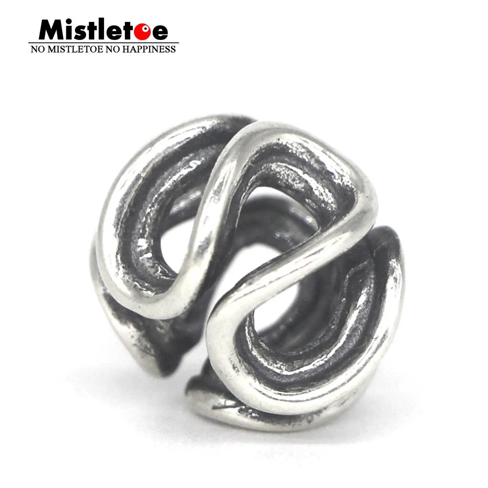 

Mistletoe Genuine 925 Sterling Silver Path of Life Charm Bead Fit European Troll 3.0mm Bracelet Jewelry