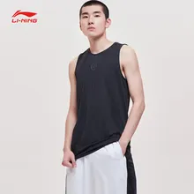 Li-Ning Мужская серия WADE Basketeball Танк Полиэстер Slim Fit комфортная дышащая подкладка спортивные жилеты Топ AVSP085 CAMJ19