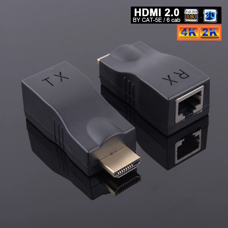 

Hdmi extender hdmi to CAT5e/6 hdmi 2.0 30m single net extender for HD advertising conference home entertainment