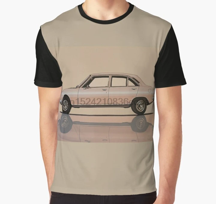 

All Over Print 3D Tshirt Men Funny T Shirt Peugeot 504 1968 Painting Graphic T-Shirt