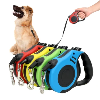 

3M/5M Dogs Walking Running Leads Retractable Dog Leash Automatic Flexible Dog Lead Puppy Cat Traction Rope Belt Pet Products